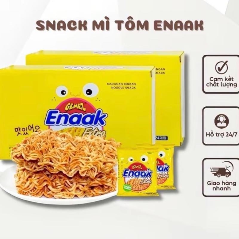  COMBO 10 GÓI SNACK MỲ TÔM ENAAK  TRẺ EM VỊ GÀ TRUYỀN THỐNG 30gr -MÈO BÁN BÁNH Food Thức Ăn Ăn Vặt 