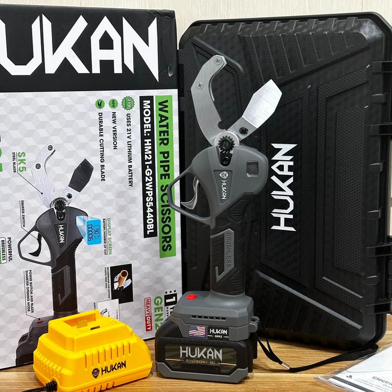 Kéo Cắt Ống Nhựa Pin Hukan HM21 - G2 - 5440 Đường Kính 40mm Chân Pin Phổ Thông