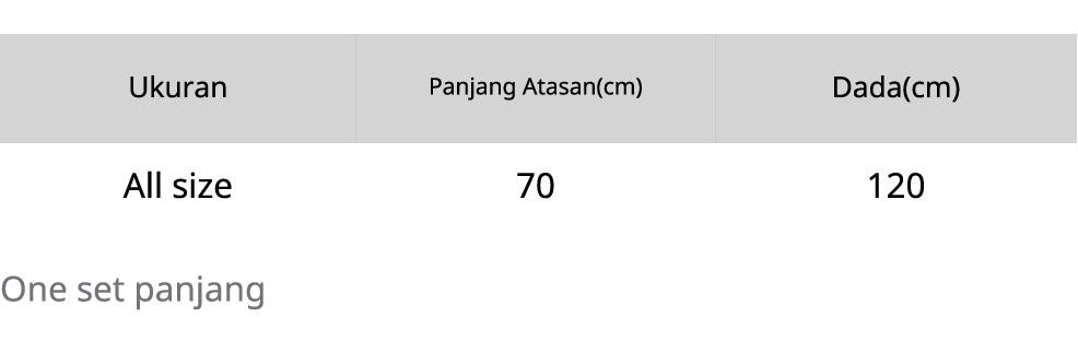 ONESET SALUR KOMBINASI BAHAN RAYON TWILL MIX RAYON PREMIUM LD 115 CM One Set Danita D