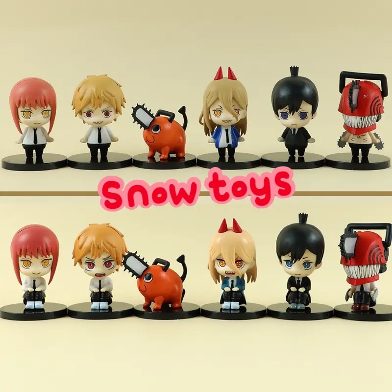 Mô hình Chainsaw Man - Denji Power Pochita Aki Hayakawa Makima Quỷ cưa Denji Quỷ máu Power - Cao khoảng 5,5~8,5cm 0
