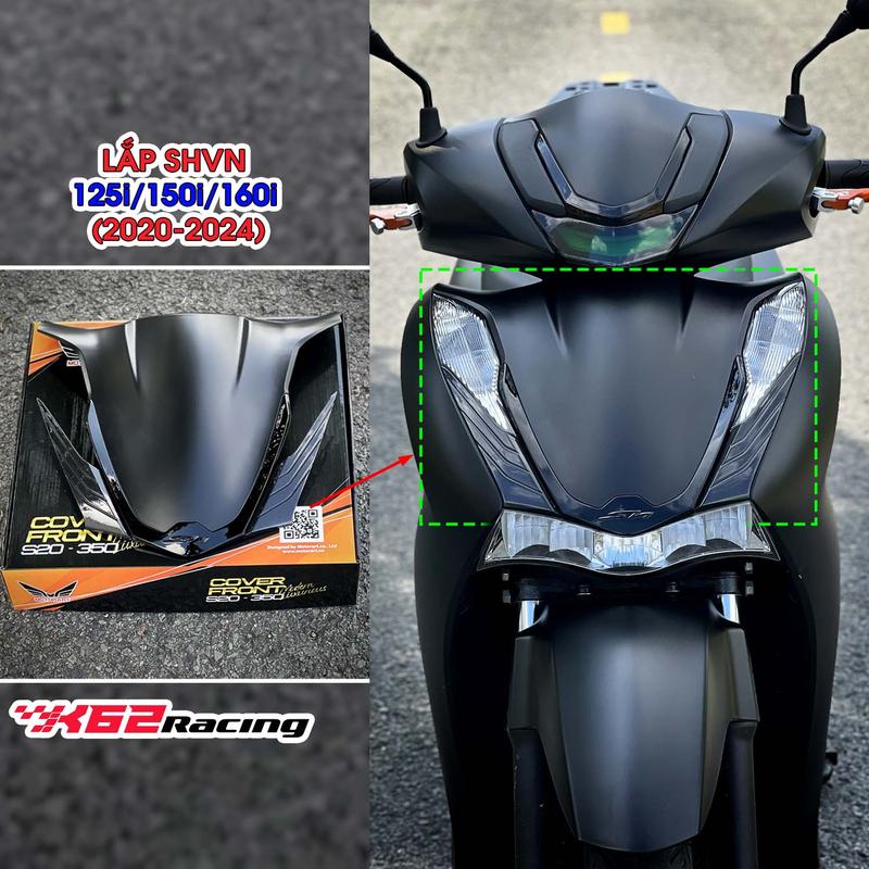 Mặt nạ SH350i viền đen Sporty lắp SHVN (125i/150i/160i) từ 2020 -> 2024