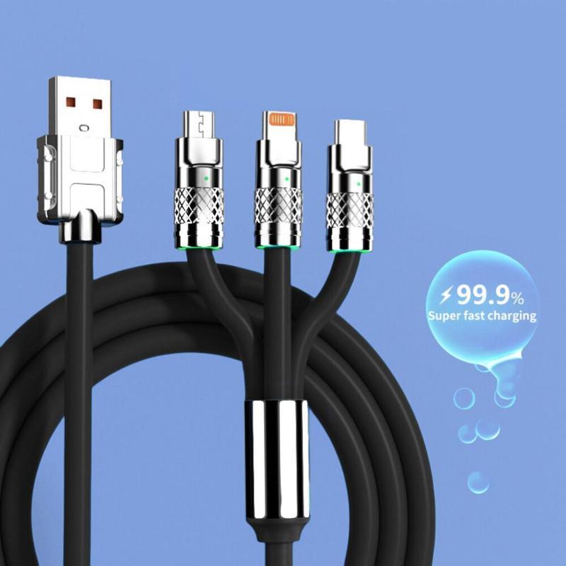Product Introduction of COD Promo Ramadhan Promo Charger 35W + Kabel Data 3 in 1, Pengisian Super Cepat 6A, Kompatibel dengan Micro, Type C, dan Lightning, Desain Kompak dan Elegan 4