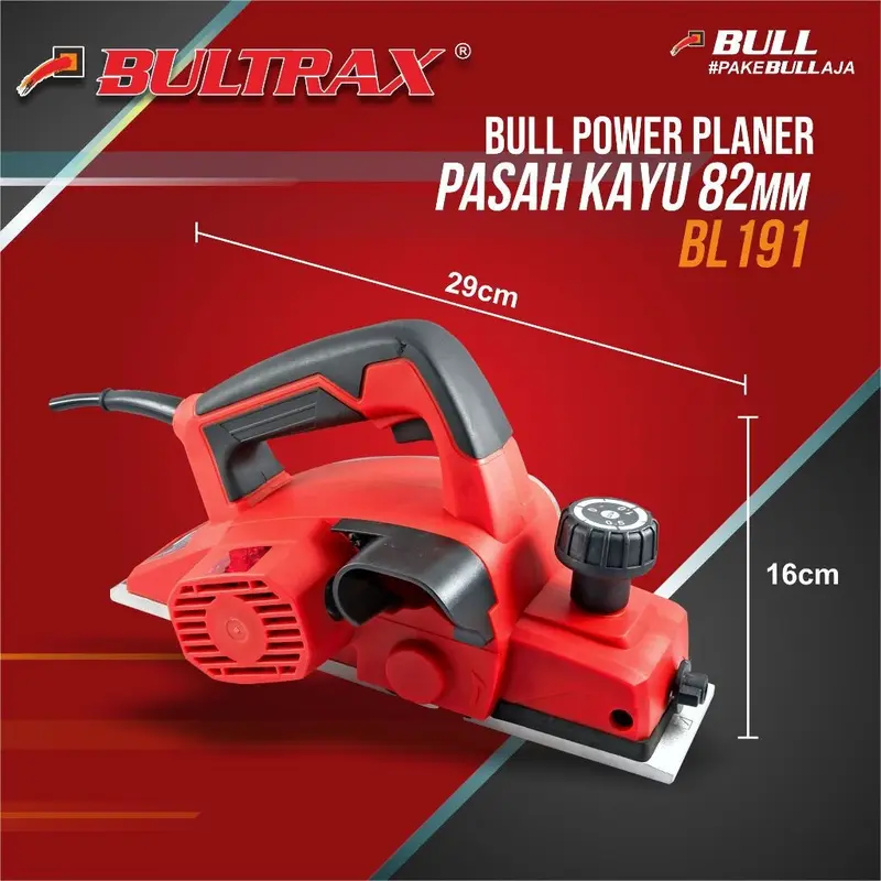 BULL Mesin Pasah Kayu / Planer 82mm BL191 2