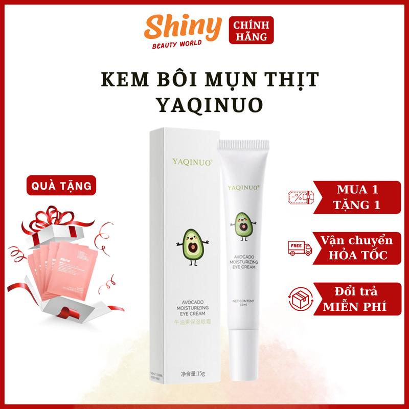Kem bôi mụn thịt Yaqinuo - Kem bơ tẩy mụn thịt quanh mắt, dưỡng ẩm mờ thâm, trẻ hóa da mắt - Shiny Beauty World