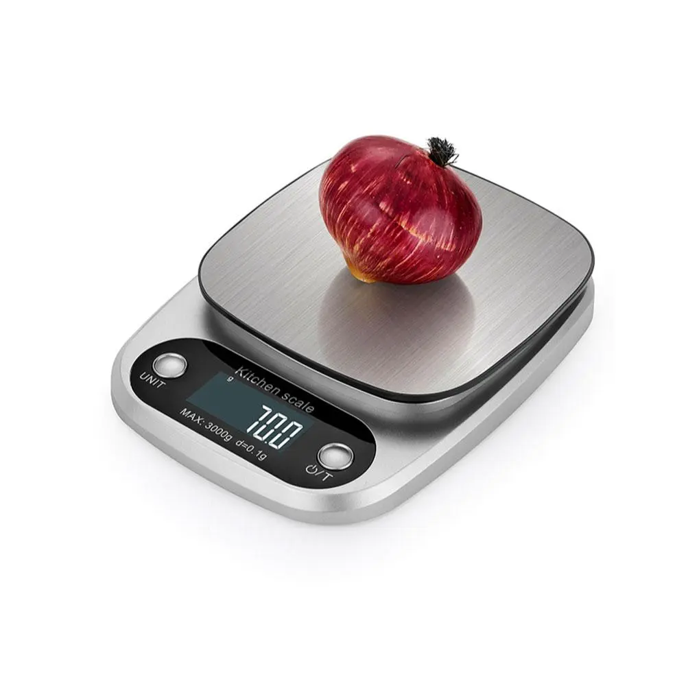 Kitchen Food Scale, Precision Digital Kitchen Scale for Baking and Cooking, Led Display, Multiple Units Of Measurement (without Batteries)