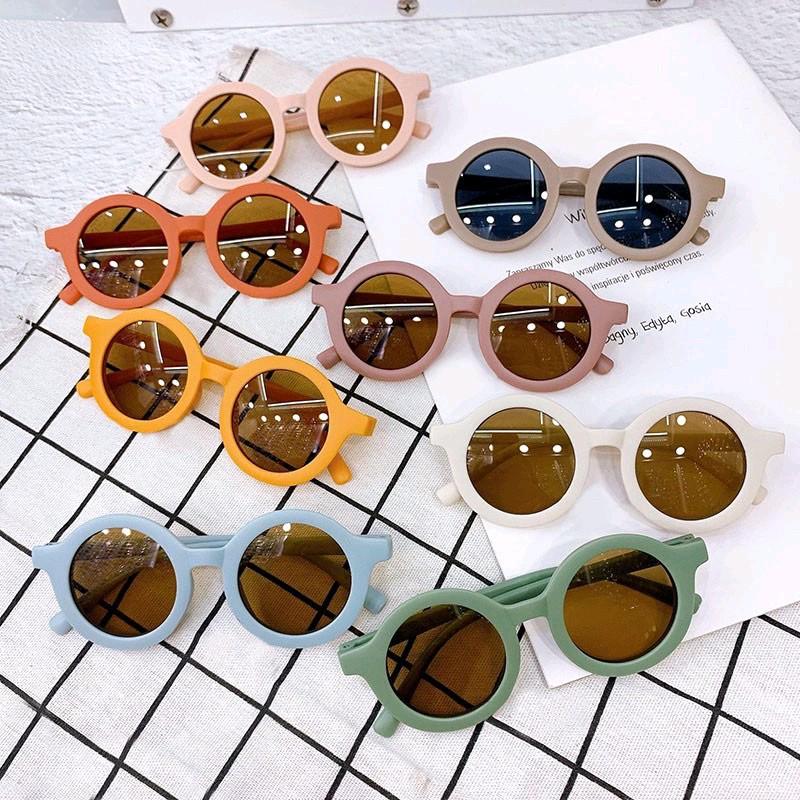 Kính Râm Trẻ Em Tròn Mờ Cho Bé 1-8 Tuổi 0