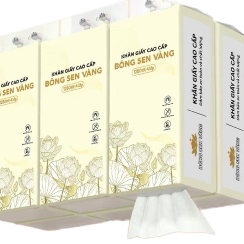 Giấy rút treo tường cao cấp Bông Sen Vàng 0