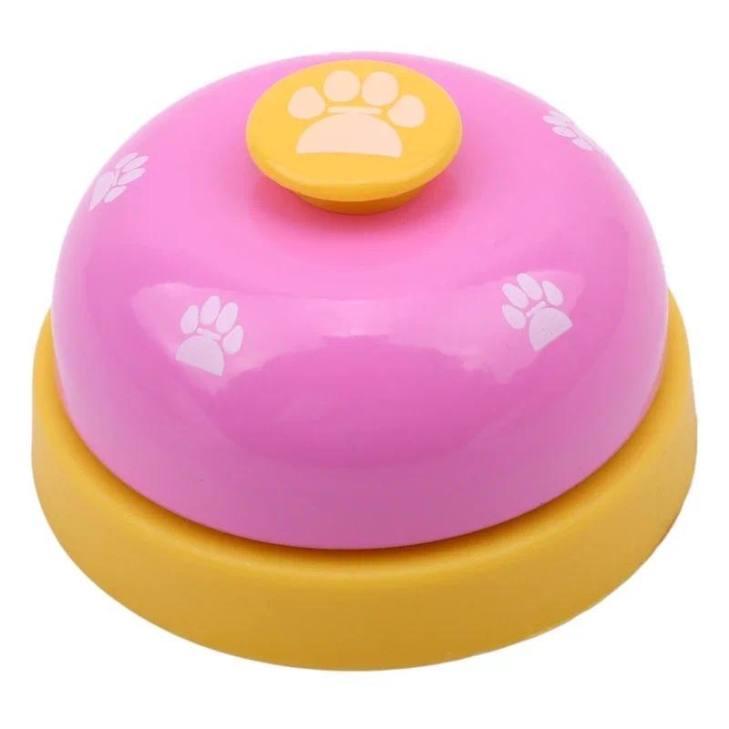 Product Introduction of Pet Toys Bell for Dogs Cat Training Interactive Toy Called Dinner Small Bells Footprint Ring Trainer Feeding Reminder For Teddy 9