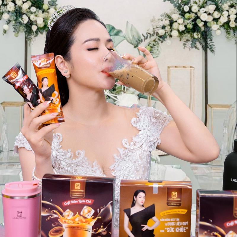 [QUÀ TẶNG ] Combo 4 Hộp Cà Phê Đông Trùng Hạ Thảo + Nấm Linh Chi Laura Coffee - Nhât Kim Anh 2