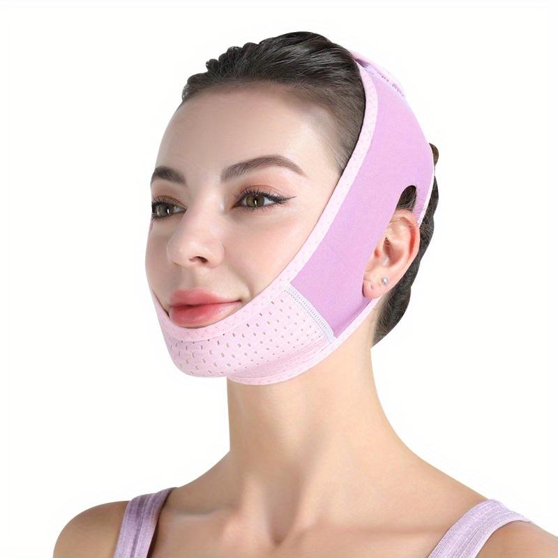 Product Introduction of Mặt Nạ Băng Quấn, Mặt Nạ Nâng Cơ Mặt Chữ V Nhỏ Mặt Nạ Cắn Cằm Đôi, Dây Đeo Ngủ, Mặt Nạ Nâng Cơ Chữ V Tái Sử Dụng, Dây Đeo Giảm Cân Trên Khuôn Mặt, Mặt Nạ Nâng Cằm Làm Đẹp Da Skincare 4