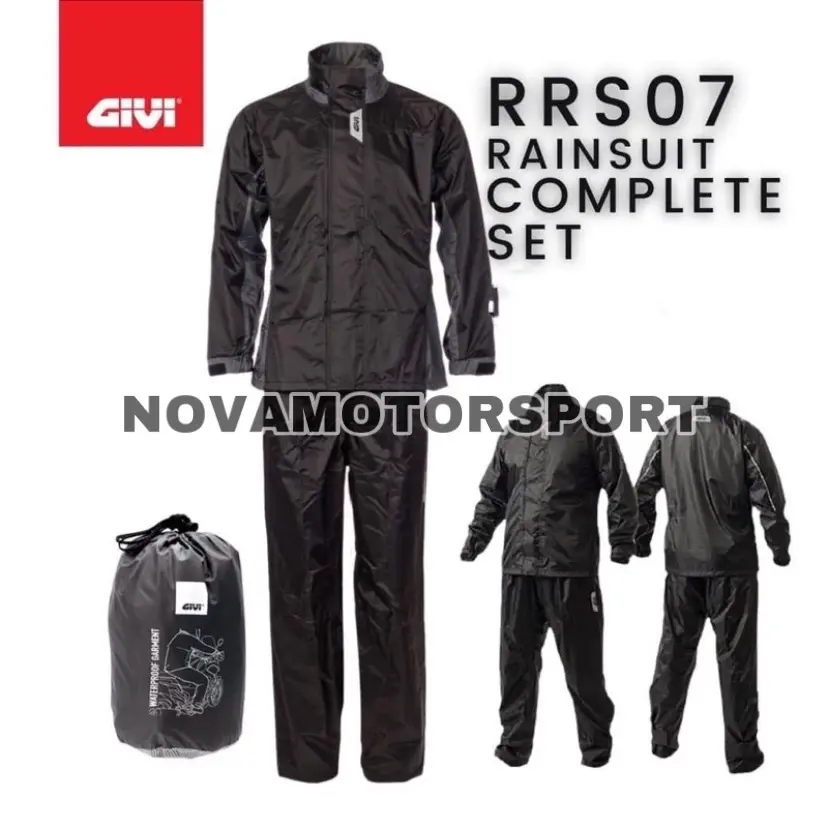 GIVI RAINCOAT RRS07 BAJU HUJAN GIVI RRS 07 FULL SET RAIN SUIT BAJU HUJAN FULL SET GIVI GV BAJU HUJAN RRS07 GV Waterproof