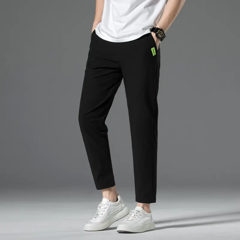 Celana Panjang Unisex Tipis Kain Peregangan Kasual Cepat Kering Pants Dingin Dan Bernapas 3010 8