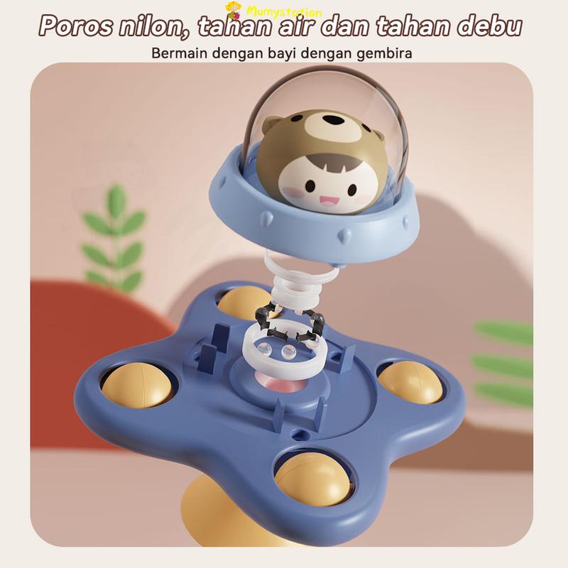 Product Introduction of Mainan Edukasi Fidget Spinner Anak / Mainan Mandi Putar Genggam Rattle Sensor Motorik / Mainan Bayi 14