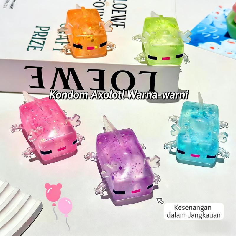 Mainan remas berbentuk salamander Amerika/mainan penghilang stres/hadiah mainan maltosa lembut dan kenyal