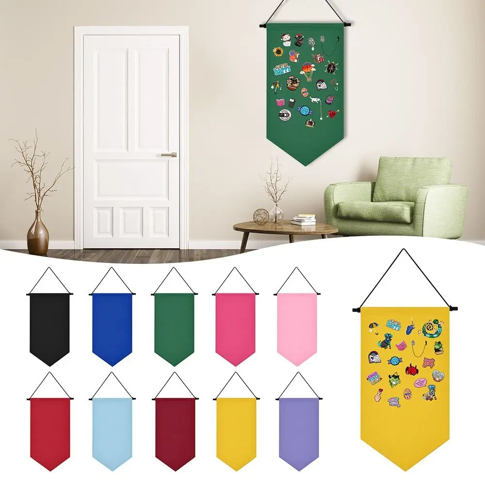 Commemorative Box Wall Hanging Brooch Pin Display Durable Multifunctional Badge Storage Wall Canvas Banner