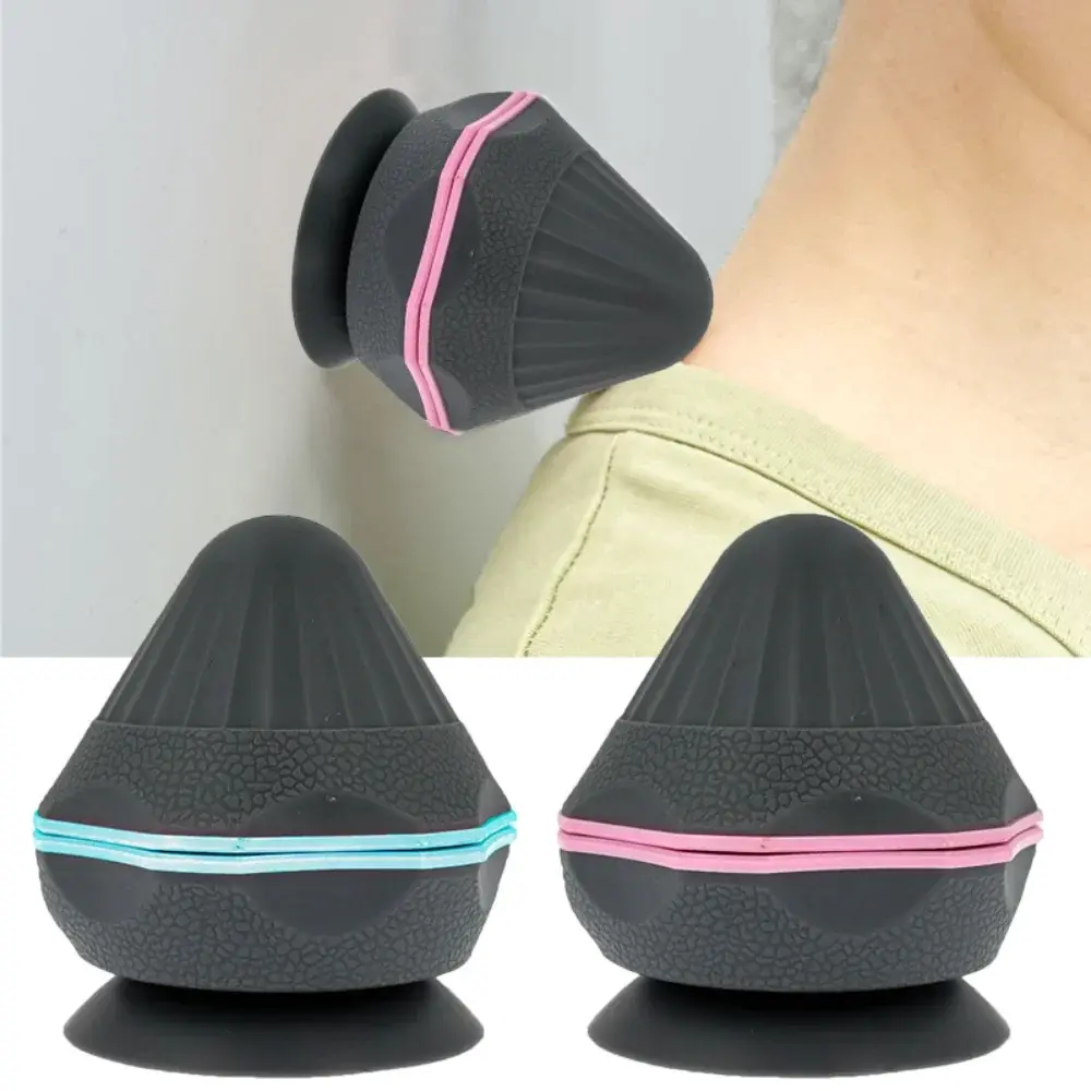 Silicone Massage Cone with Adsorption Design | Multi-Point Muscle Relief for Back/Neck/Feet | Yoga & Gym Portable Therapy Tool