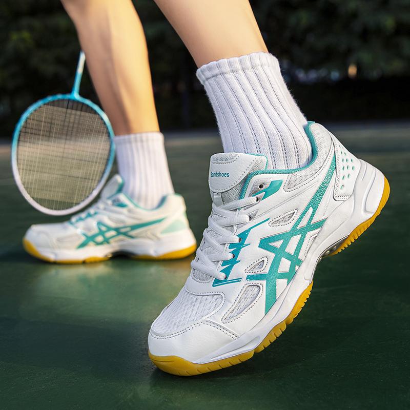 Product Introduction of Kasut sukan bernafas untuk lelaki dan wanita, kasut badminton, olahraga, anjal, baru Sneakers Shoes 17