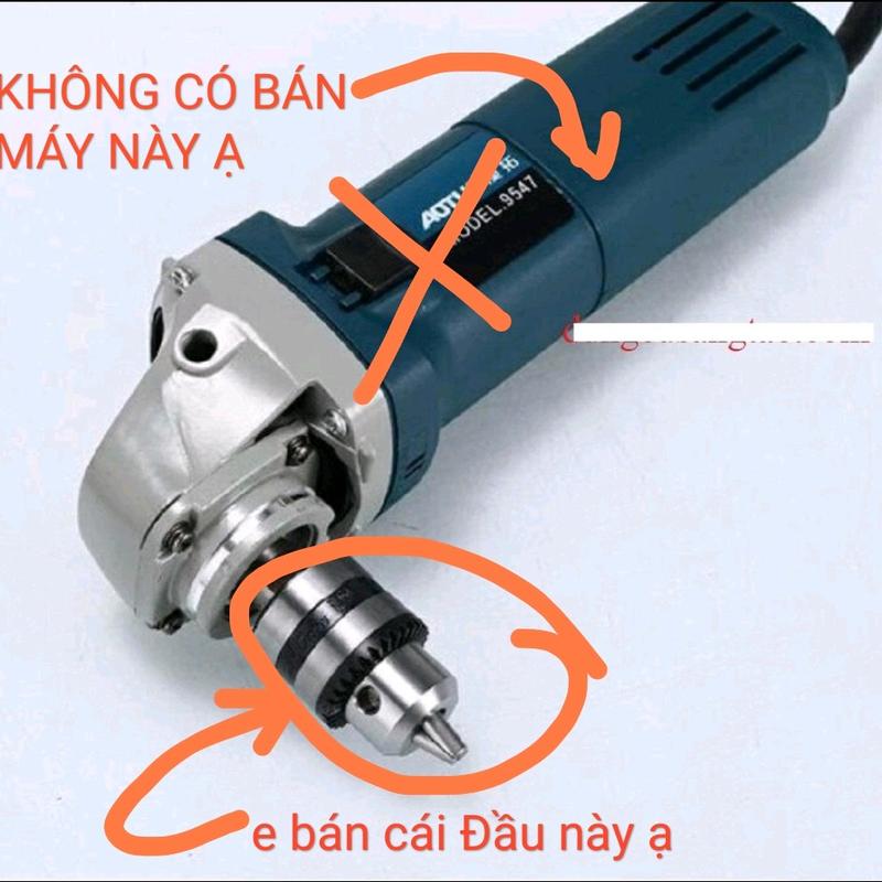 Đầu chuyển Máy mài thành Máy khoan (kẹp mũi 1.5-10mm). (em bán Đầu chuyển KHÔNG CÓ BÁN MÁY MÀI ạ)