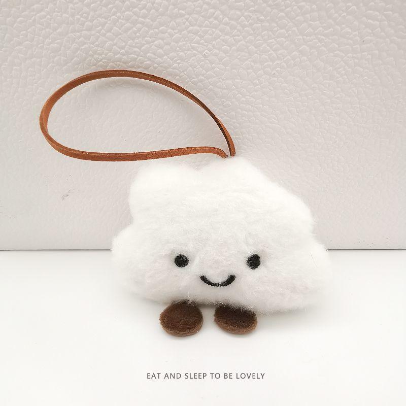 Product Introduction of Soft and Adorable Clouds Cute Plush School Bag Pendant Girlfriends Couple Creative Exquisite Ins Bag Pendant Key Ring 6