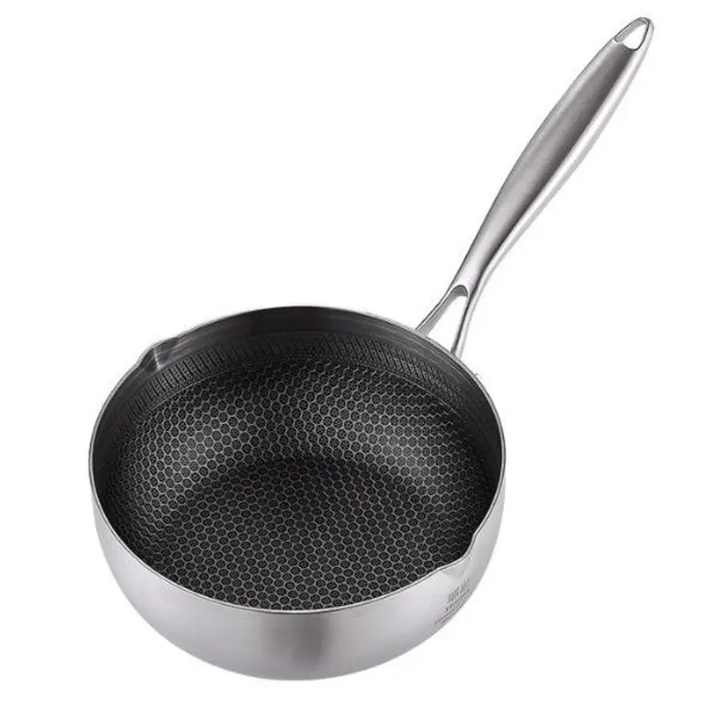 ￼Chảo Chống Dính Vân Đá Tổ Ong Chất Liệu INOX 316 Đường Kính 18cm Dùng Cho Mọi Loại Bếp 4