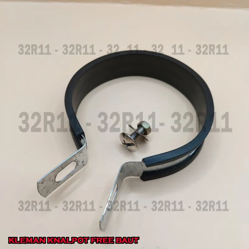 klem knalpot / kleman knalpot ukuran 3,5in + baut 2