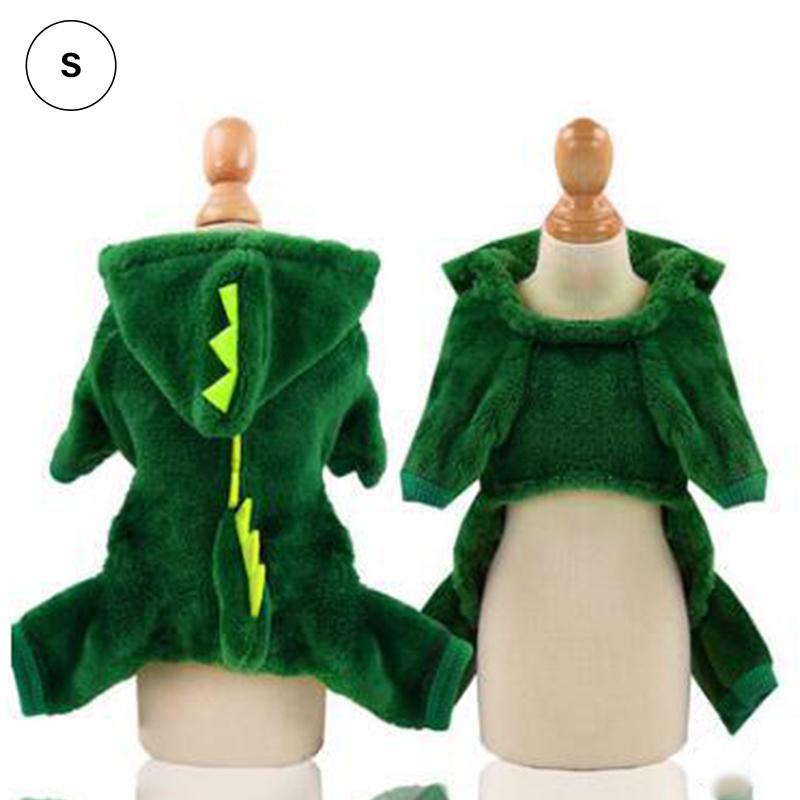 Product Introduction of Pet Dog Clothes Small and Medium-Sized Dogs with Velvet Dinosaur Pet Cat Clothes 34