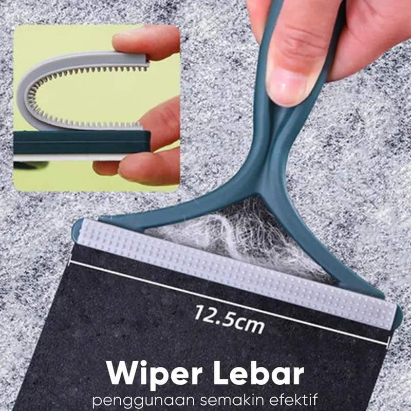Alat Pembersih Serat Bulu Hewan Pakaian Sofa Kasur Kotoran Debu 2in1 / Sikat Pembersih Bulu Hewan Pet Hair Remover 2in1 5