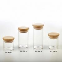 Gambar Airtight Glass Canister 55 Kaca Kayu - 55-50ml dari Suji Premium Handcrafted Kota Bandung 1 Tokopedia