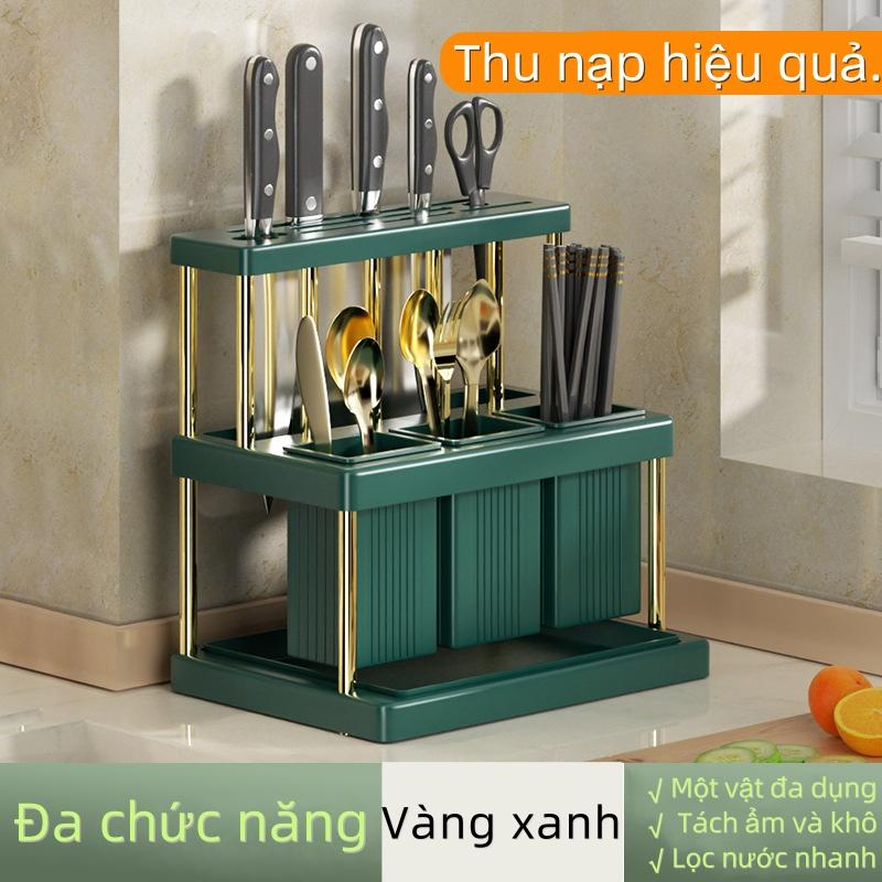 Giá đỡ nhà bếp có thể được sử dụng để đặt dao và bộ đồ ăn, và rất dễ dàng để sắp xếp hộ gia đình với vẻ ngoài cao 2