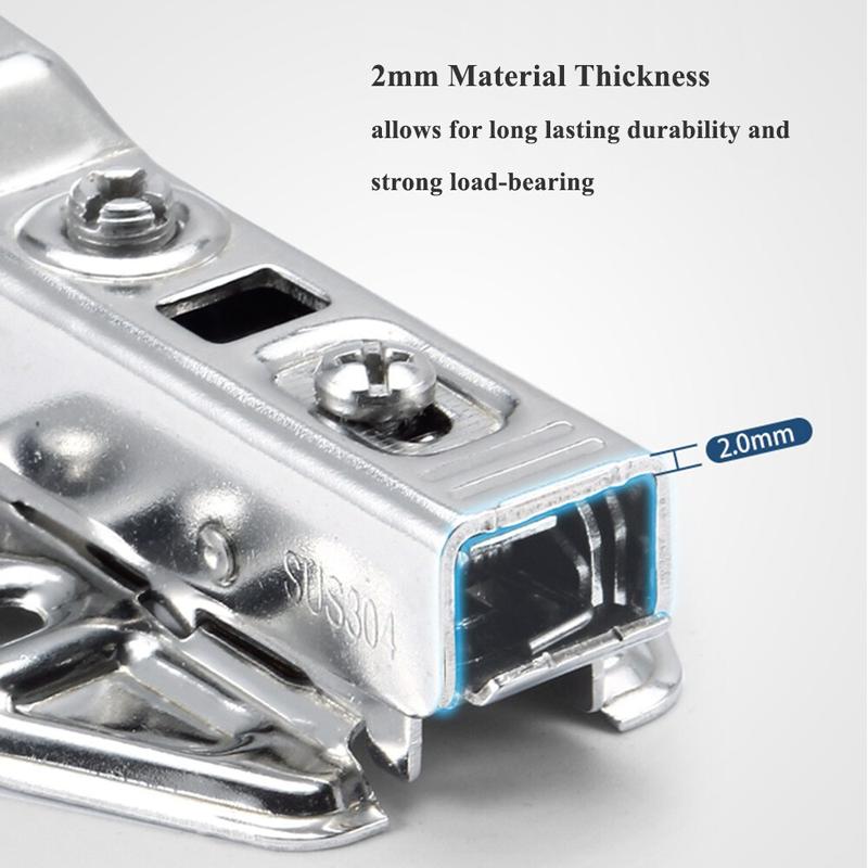 SG Stock10PCS  Safety Door Hydraulic Hinge Soft Close Full Overlay Kitchen Cabinet Cupboard 2