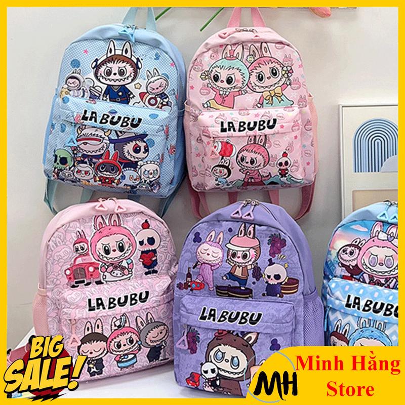 HOT Balo Mầm Non Hình Labubu bu Bé Trai Bé Gái Chất Liệu Vải Chống Thấm Nước Siêu Nhẹ Cho Bé ba lô túi mẫu giáo cho bé 2 - 5 tuổi