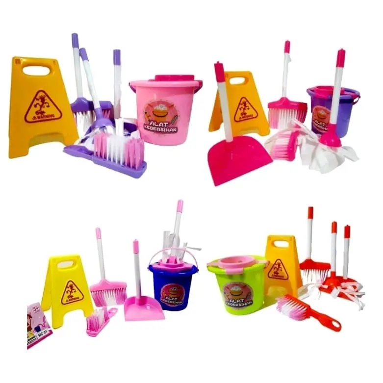 Mainan Sapu Pel Pelan Lengkap Mainan Pel Lantai Anak 1 Set Set Hadiah Cowok Cewek Toys mainana nakperempuan 3