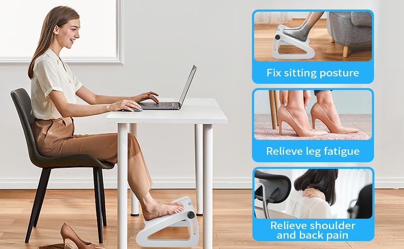 Product Introduction of 🚚SG Seller🚚Ergonomic Foot Stool 180° Swing Massage Roller Rest Stool Under Office Desk Anti-slip Antibacterial Massage Foot Stool Foot Stool Foot Stool Foot Massage Stool 11