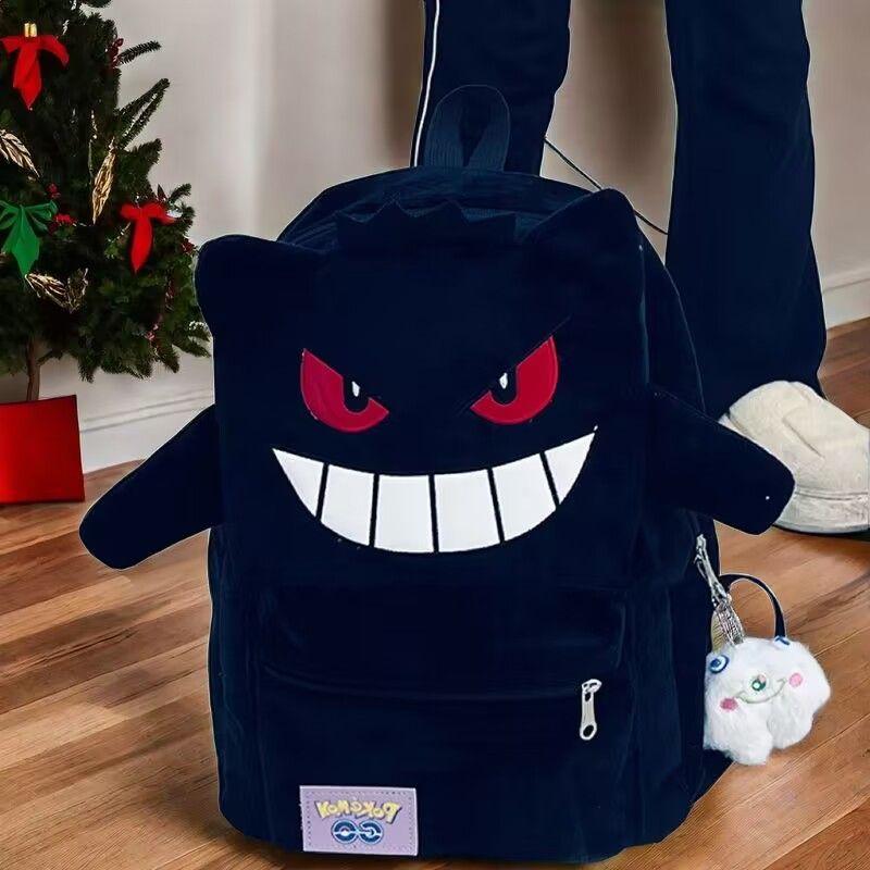 Ba Lô Nhồi Bông Gengar, Màu Đen, Hàng Mới Về, Thích Hợp Cho Học Sinh Cặp Đôi Nam Nữ, Phong Cách Anime Hoạt Hình, Thiết Kế Thường Ngày Dung Tích Lớn, Có Sẵn Vận Chuyển 48 Giờ, Năm 2025 4