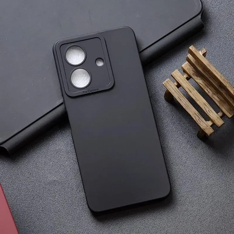 Soft Case For Realme Note 60 Casing Cover Liquid Silicone Hitam Softcase