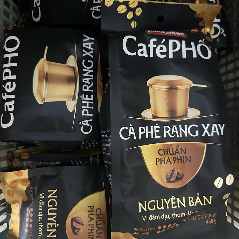 Combo 2 túi cafe pha Phin Cafe Phố rang xay 450g aventus coffee chapman cà phê huongchon contrast đa năng 101 americano đại ngàn 247 muối d'mood mix min