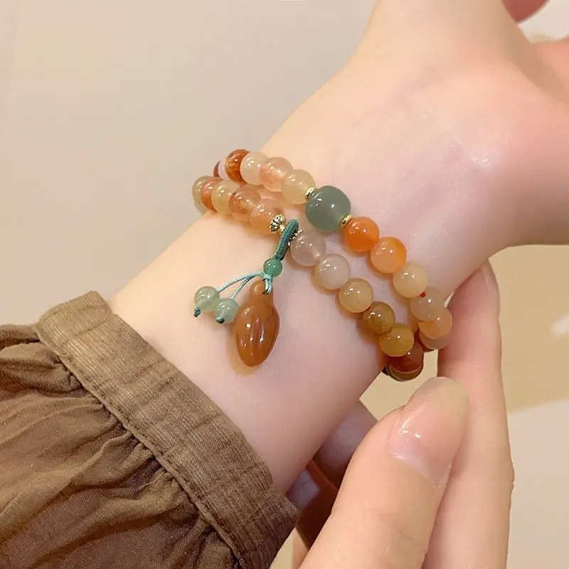 Vòng Tay Đính Cườm Đá Tự Nhiên, Dành Cho Phụ Nữ Và Bạn Gái, Giá Cả Phải Chăng Và Sang Trọng, Thiết Kế Tinh Tế, Cao Cấp, Vòng Tay Dây Đeo Mang Theo, Hàng Mới Về Năm 2024 6
