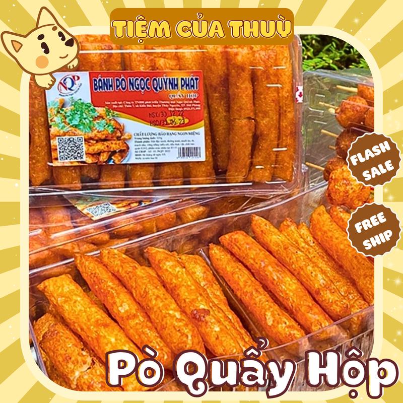 Bánh Pò Quẩy Hộp Ngọc Quỳnh 320G ~ 60 Cái đô ăn vặt tuổi thơ Tiệm Ăn Vặt Thuỳ Bùi