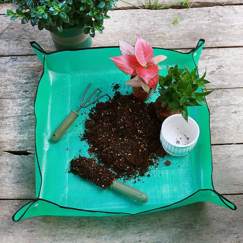 Gardening Pot Mat, Foldable Non-slip Indoor & Outdoor Plant Pot Tray, Gardening Accessories 6
