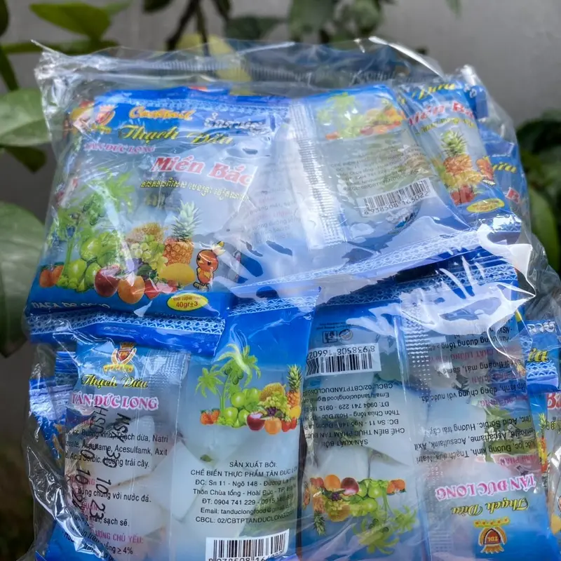 bịch 20 gói thạch dừa Miền Bắc ăn vặt cổng trường 1