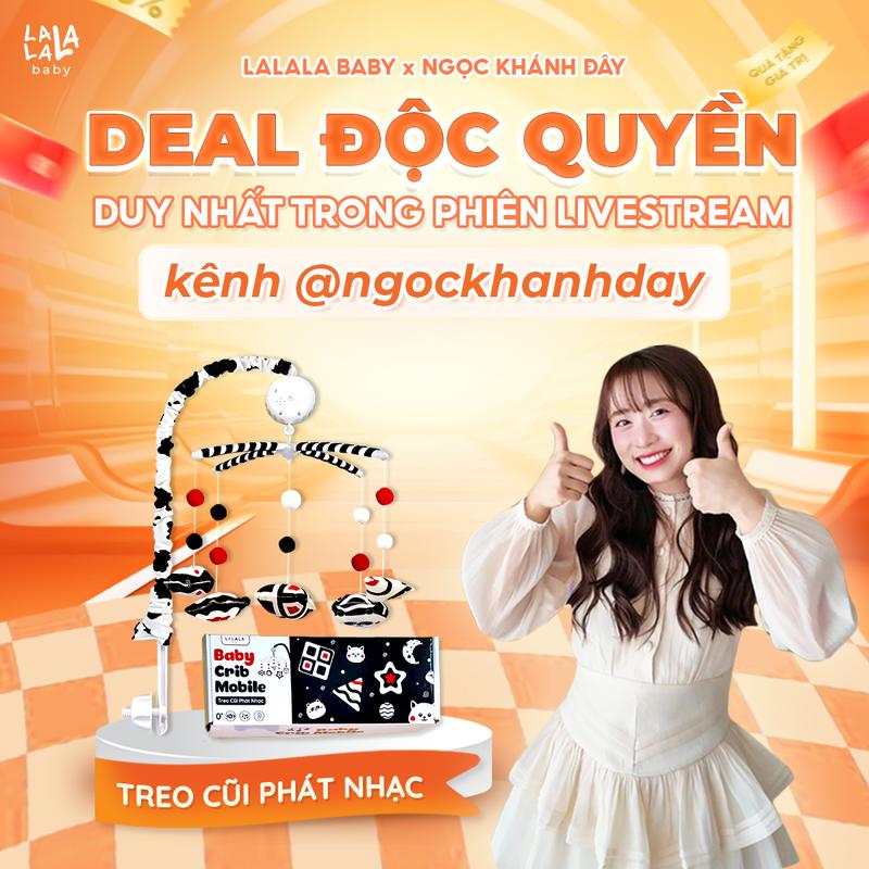 NKD Đồ chơi treo cũi phát nhạc treo nôi cho trẻ sơ sinh 35 bài hát tự động quay Baby Crib Mobile đồ chơi cho bé sơ sinh Lalala baby