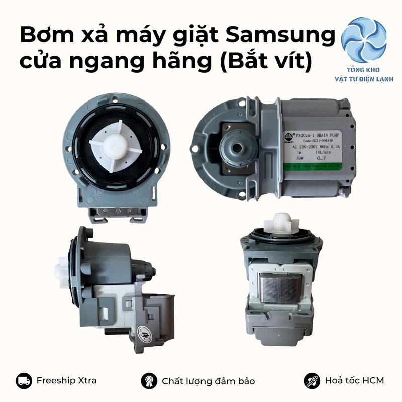 Bơm xã dành cho máy giặt Samsung cửa ngang hãng (Loại bắt vít) - Bơm dành cho máy giặt Samsung