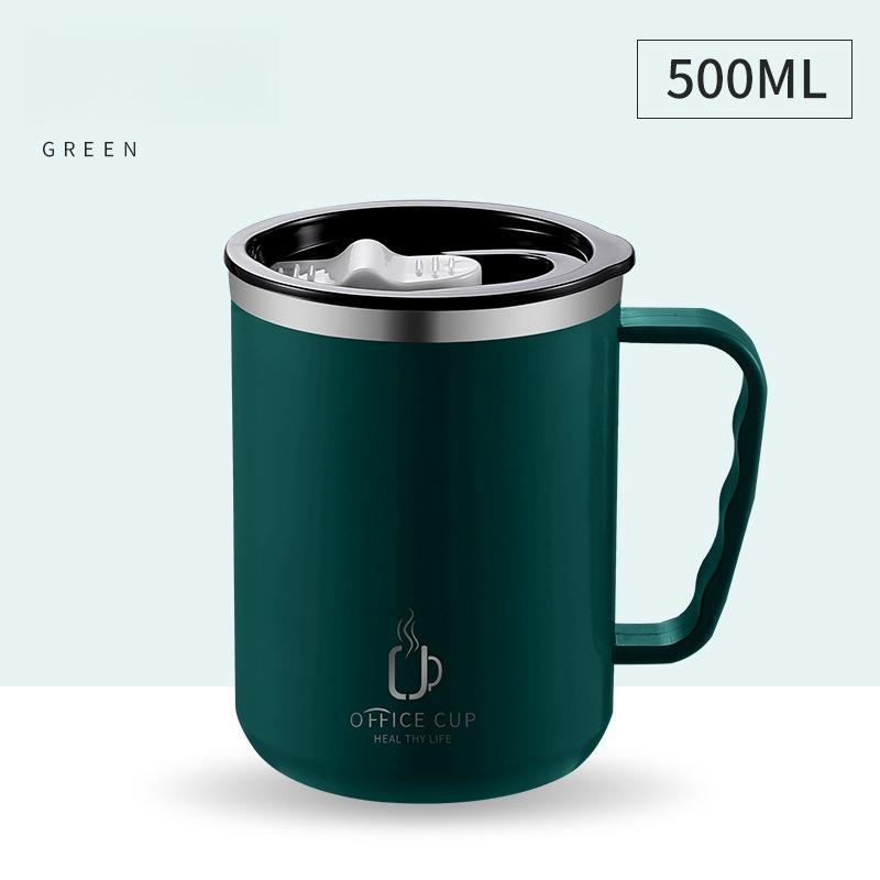 Product Introduction of Stainless Steel Double Wall Insulated Coffee Mug, 500ML Vacuum Insulated Coffee Cup, Modern Office Drinking Cup, Drinkware for Home Office Use 8