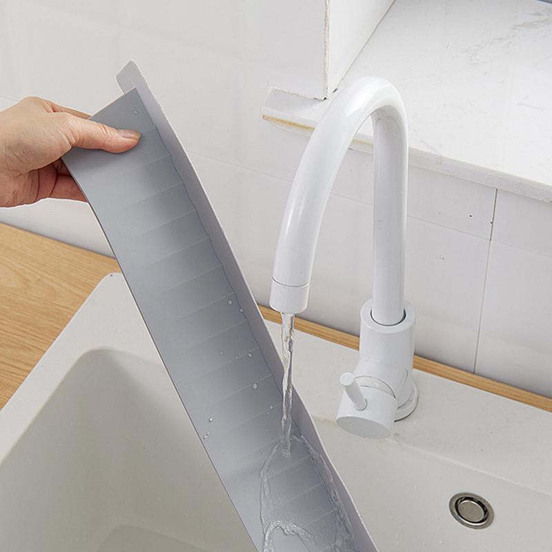 Sink Splash Guard Silicon Wash Dishes Anti-Splash Partition Anti Splash Partition Board Silicone