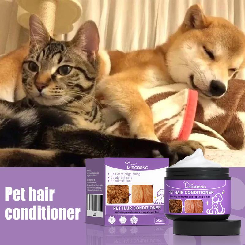 [Ready Stock & Cod] Yegbong Pet Conditioner Pet Hair Cleaning Care Fluffy Soft Non-Knotted Pet Hair Care Cream 0