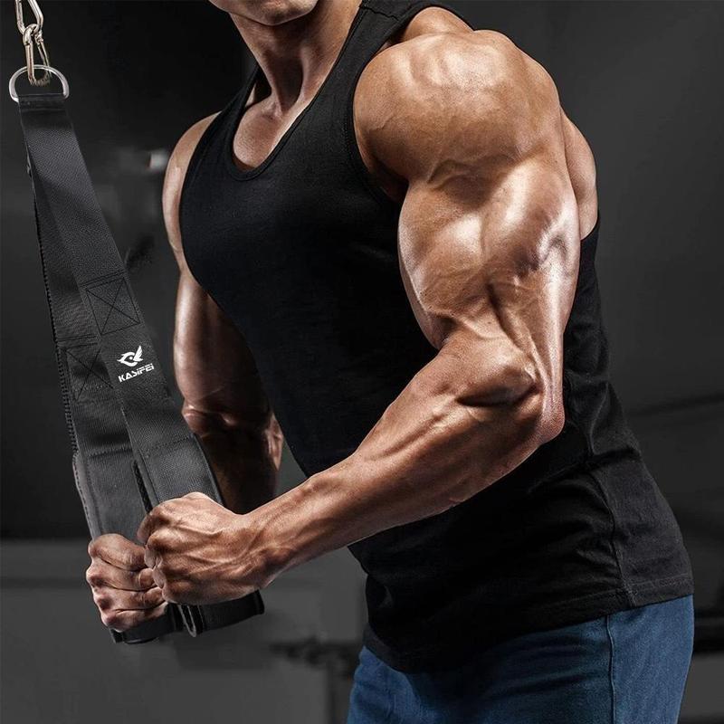 Portable Tricep Rope, 1 Count Adjustable Dual Handle Tricep Pull Down Rope, Professional Fitness Equipment For Home Gym Workout, Gymtok 2