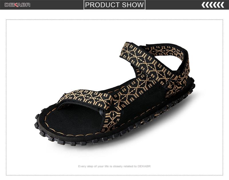 Product Introduction of DEKABR Brand 2024 New High Quality Summer Comfortable Sandals Beach Sandals Men Casual Shoes Non-Slip Breathable Size 40-45 39