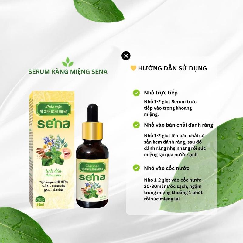 [ DEAL HOT  ] MUA 1 SERUM răng miệng SENA 30ml giúp vệ sinh răng miệng - hỗ trợ giảm hôi miệng , thảo mộc thiên nhiên  xịt  thơm Xịt Thơm Miệng Xịt Miệng