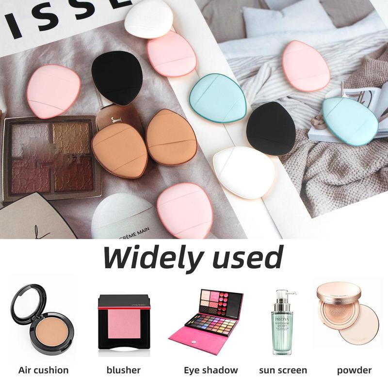 Product Introduction of 12pcs Mini Cushion Powder Puff, Portable Finger Makeup Sponge Puff, Professional Makeup Tools for Women 11