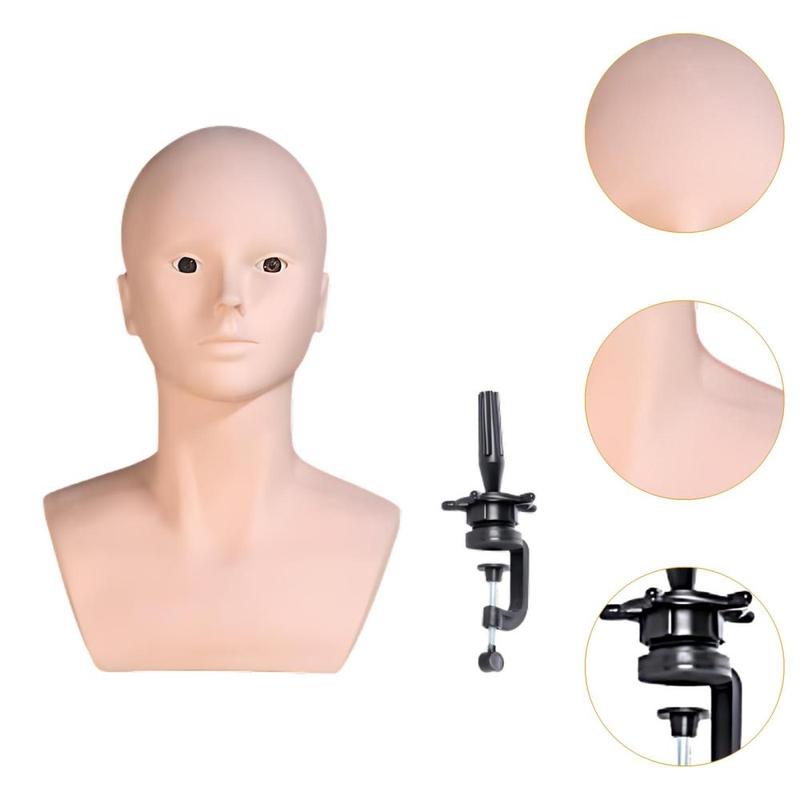 Product Introduction of Mannequin Bald Head Display for Wig Making Styling Professional Wig Holder 1